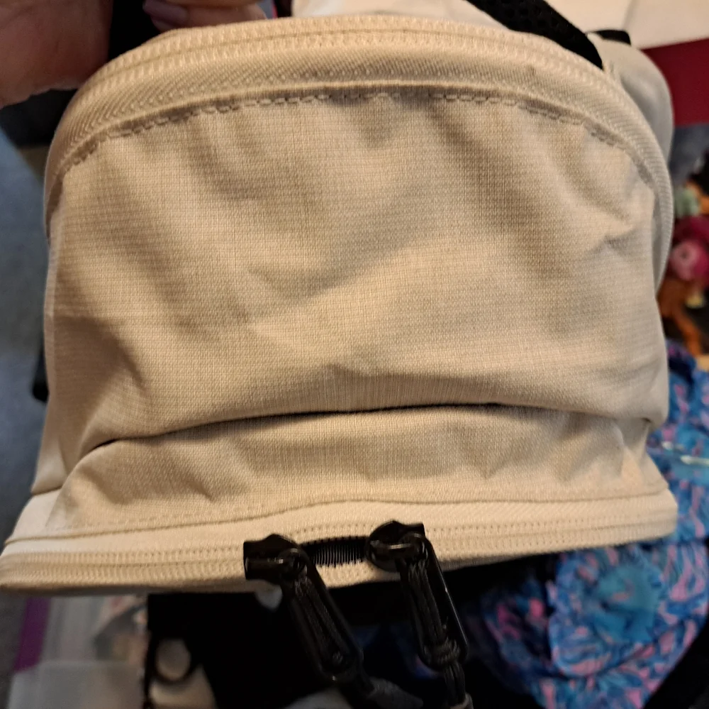 FINAL PRICE The North Face Unisex Black and Cream Athletic Backpack